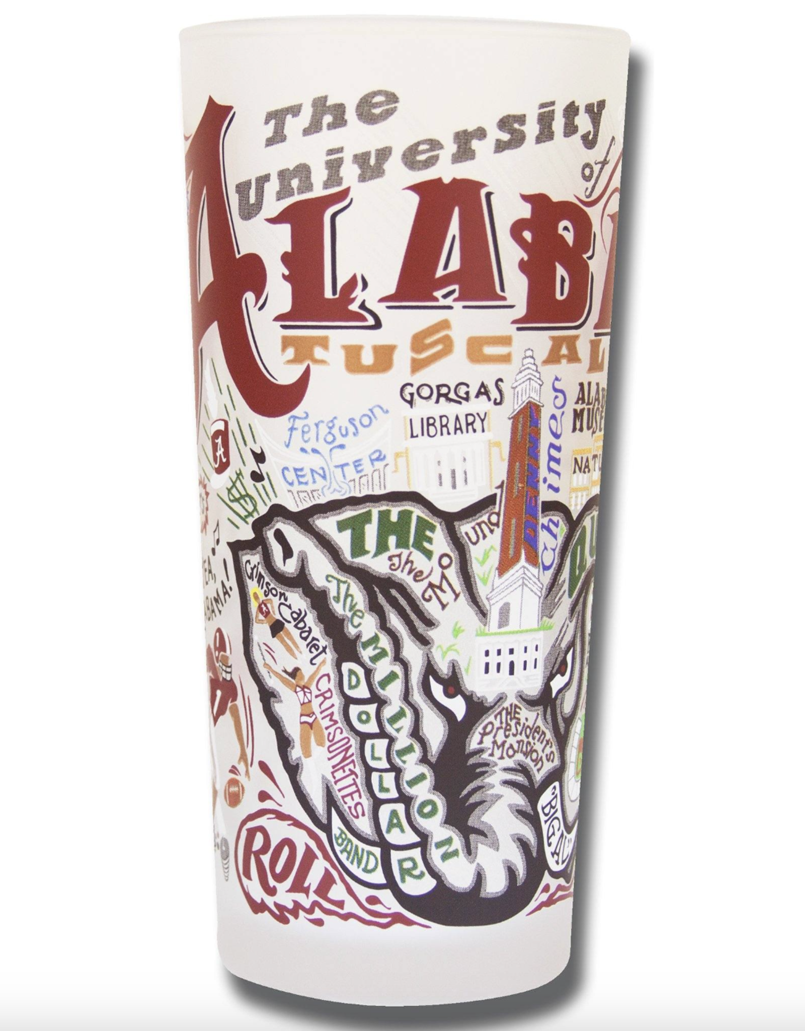 Catstudio Alabama Univ of Drinking Glass Set of 2