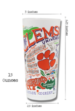 Catstudio Clemson Univ Drinking Glass Set of 2