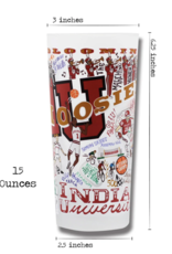 Catstudio Indiana Univ Drinking Glass Set of 2