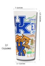 Catstudio Kentucky  Univ of Drinking Glass Set of 2