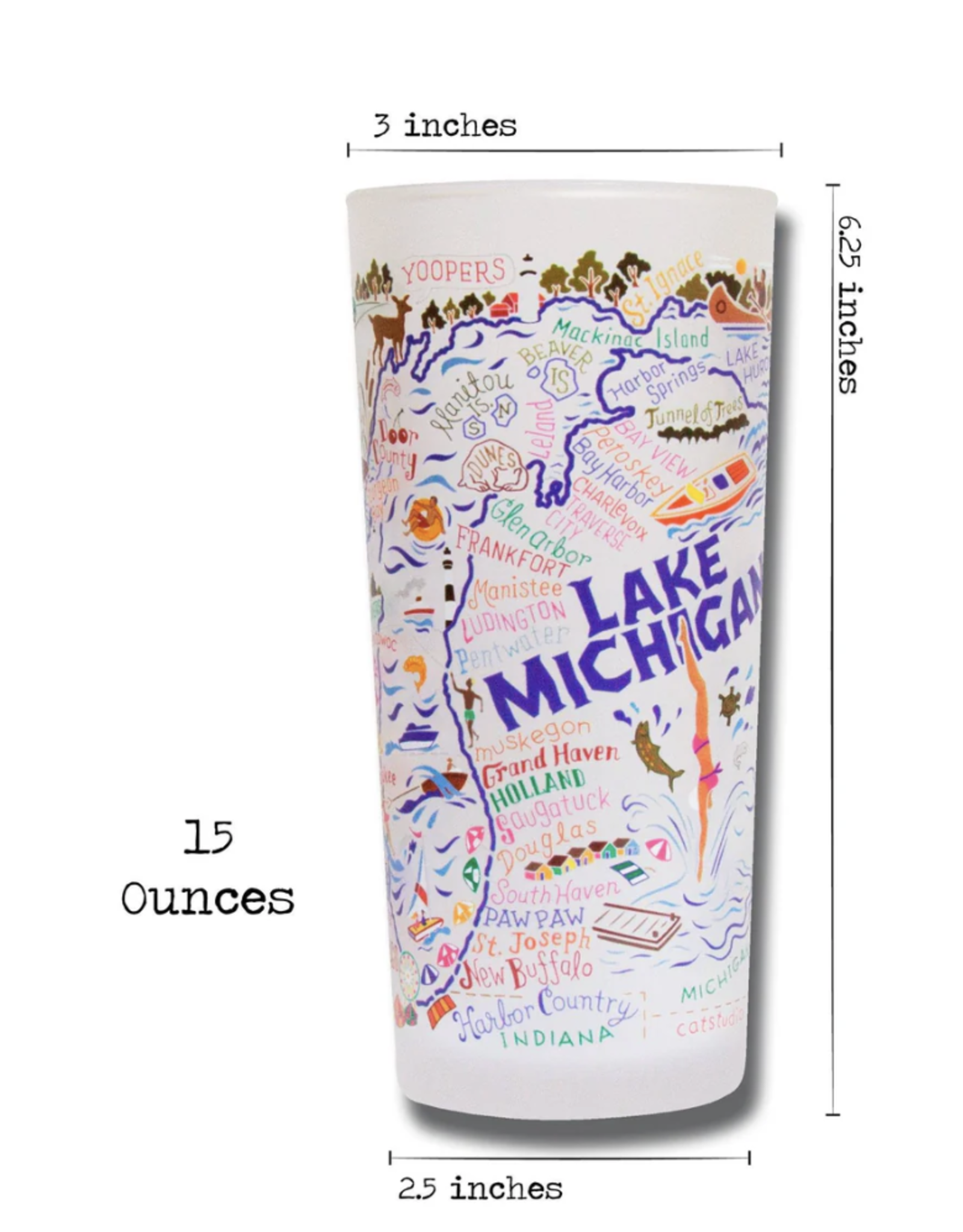 Catstudio Lake Michigan Drink Set of 2