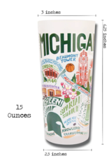 Catstudio Michigan State Drinking Glass Set of 2