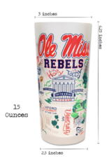 Catstudio Ole Miss, Univ of MS Drinking Glass Set of 2