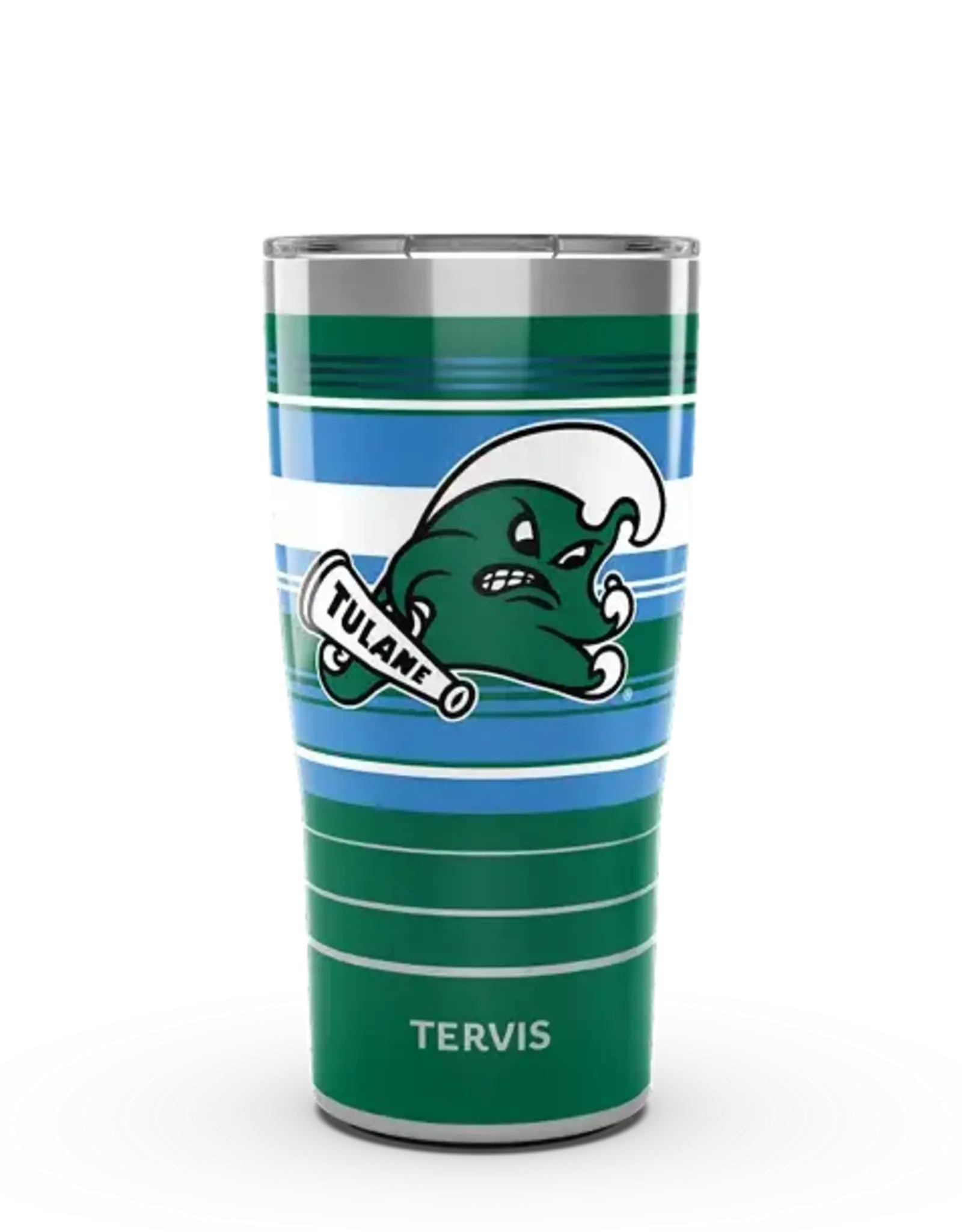 Tervis Tumbler 20oz Tulane Stainless Green Wave Hype Stripes