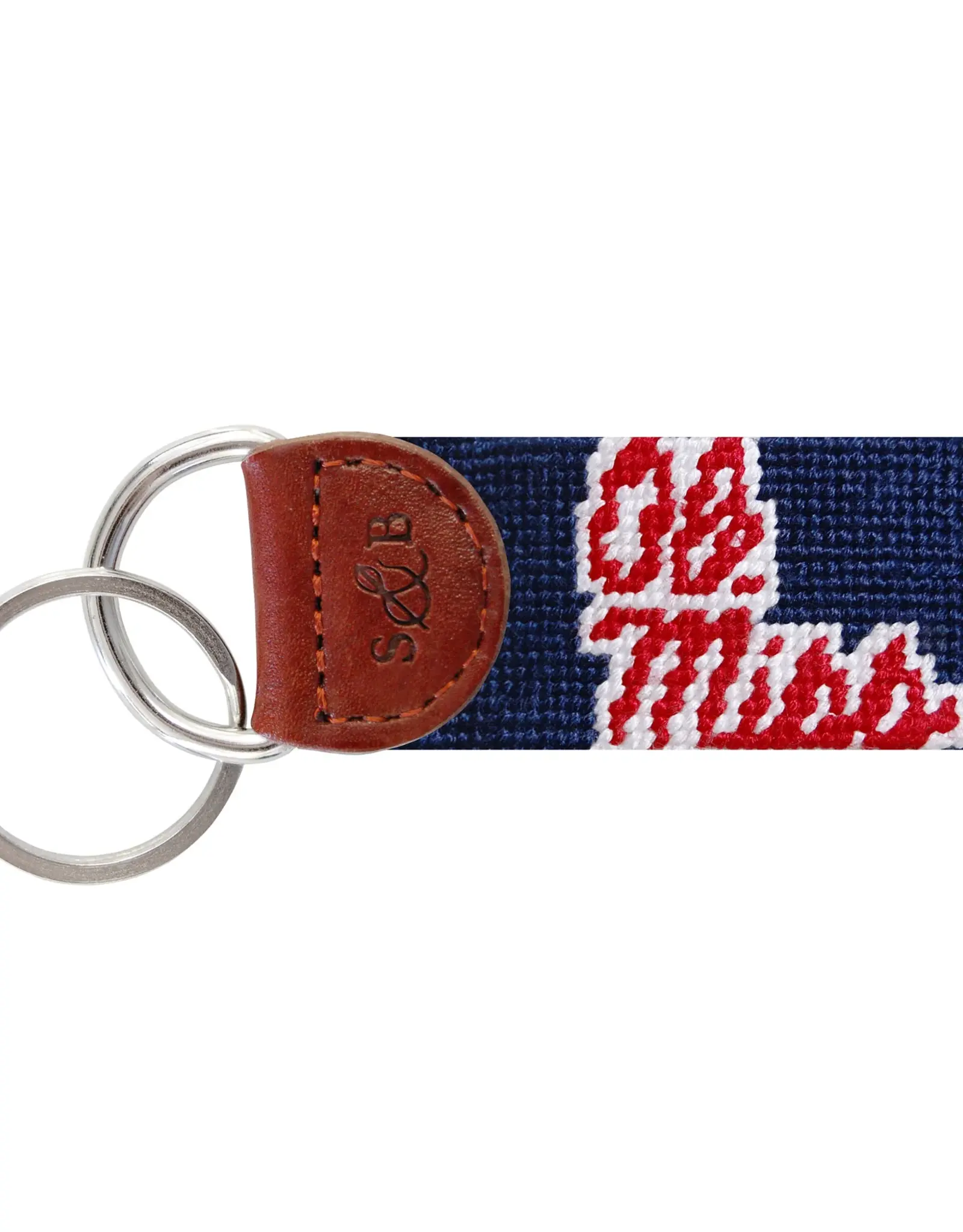 Smather's & Branson Key Fob Ole Miss Navy
