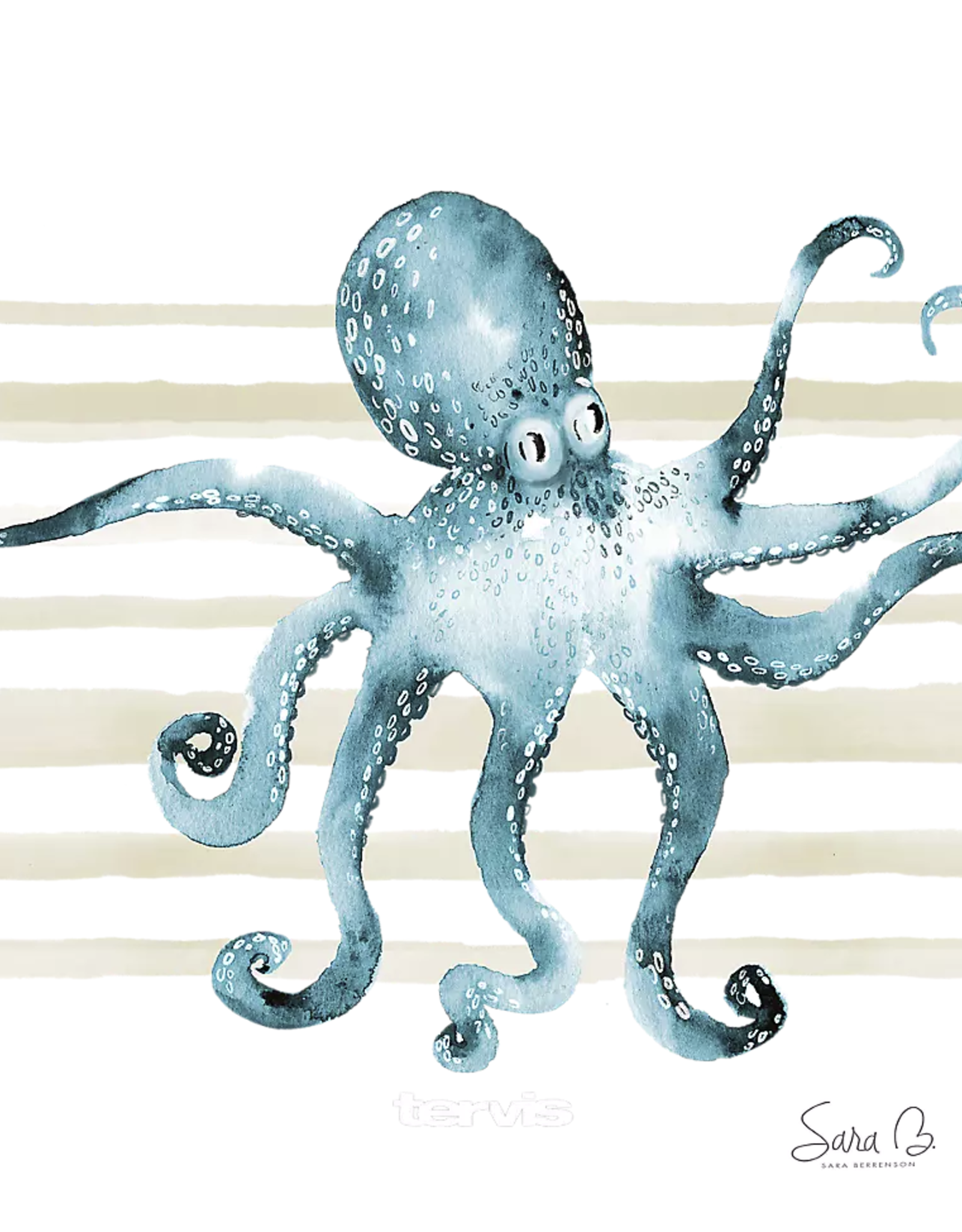 Tervis Tumbler 16oz w/lid Blue Flash Octopus