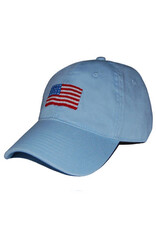 Smather's & Branson Hat American Flag Sky Blue