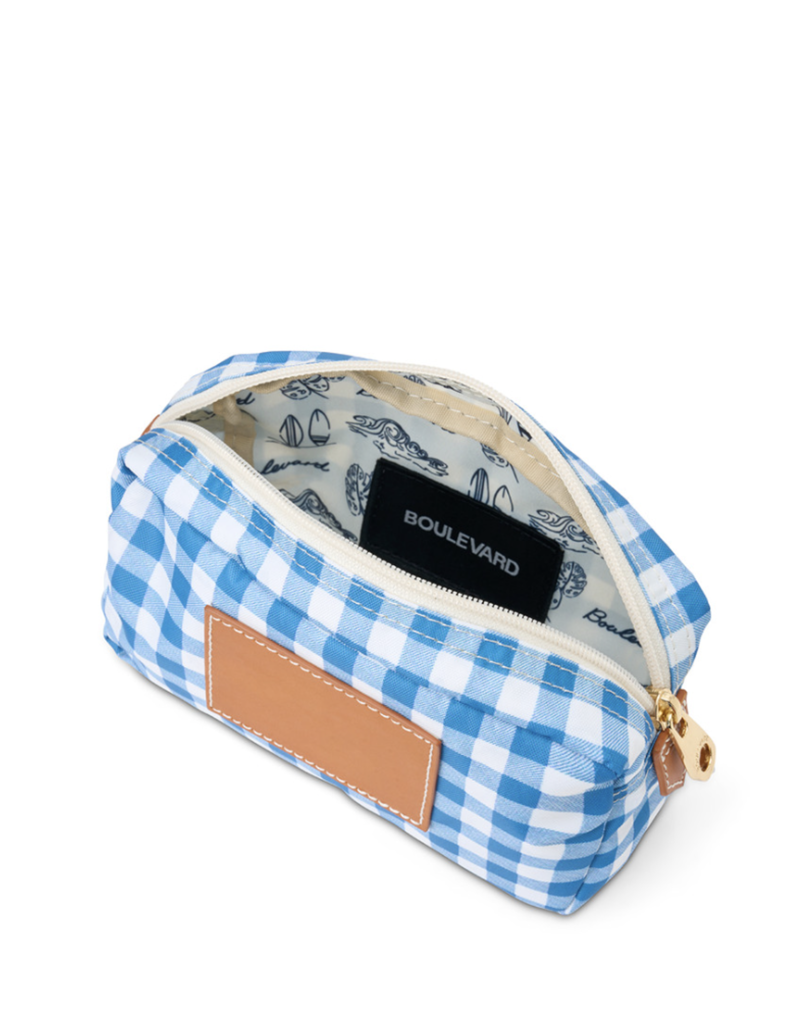 Boulevard Billie Med Pouch Gingham Sky Pretty Little Things