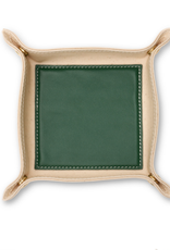 Boulevard Andy Canvas & Leather Valet Tray- Hunter