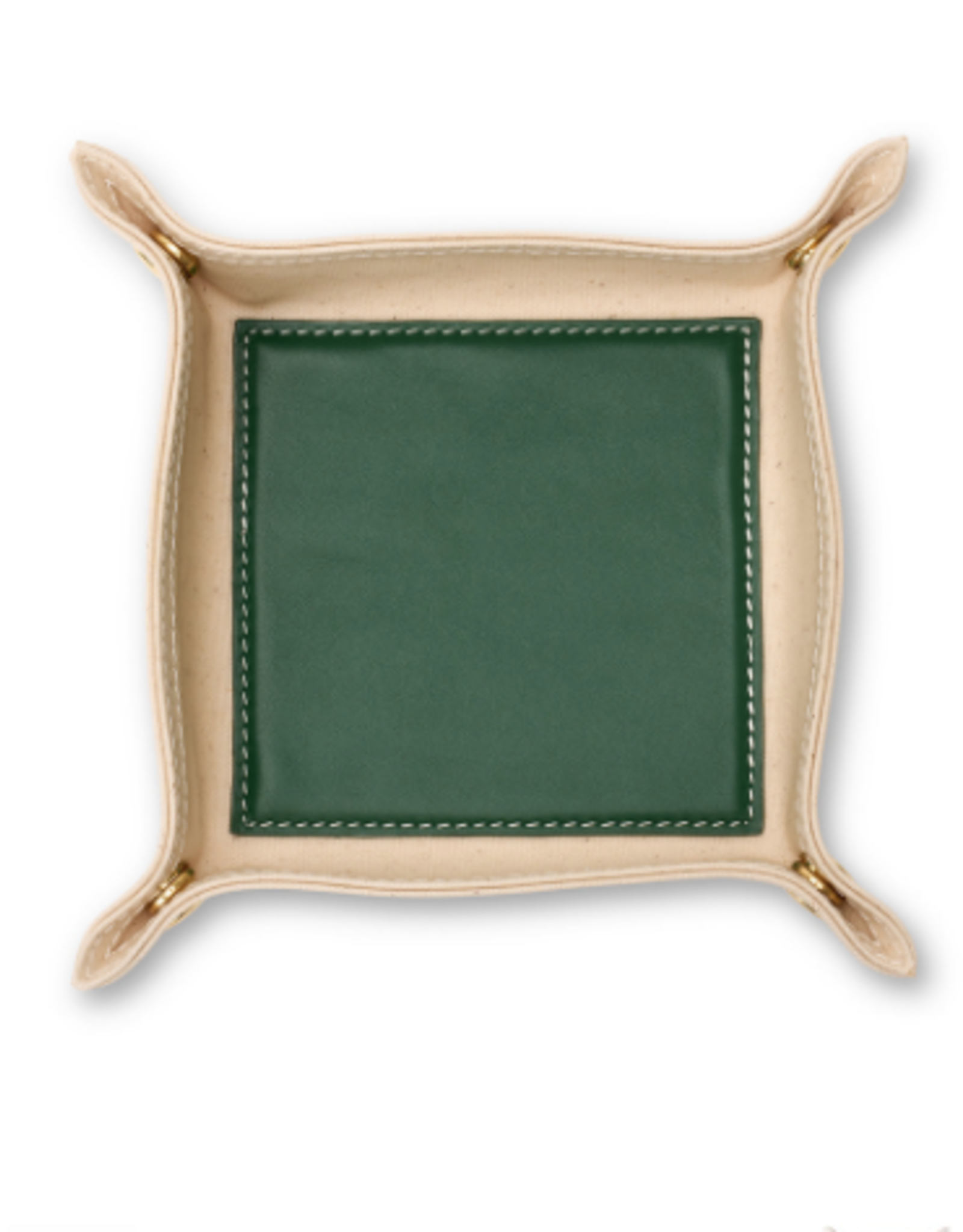 Boulevard Andy Canvas & Leather Valet Tray- Hunter