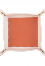 Boulevard Andy Canvas & Leather Valet Tray- Tan