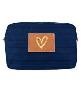 Boulevard Winnie Large Pouch Navy Heart
