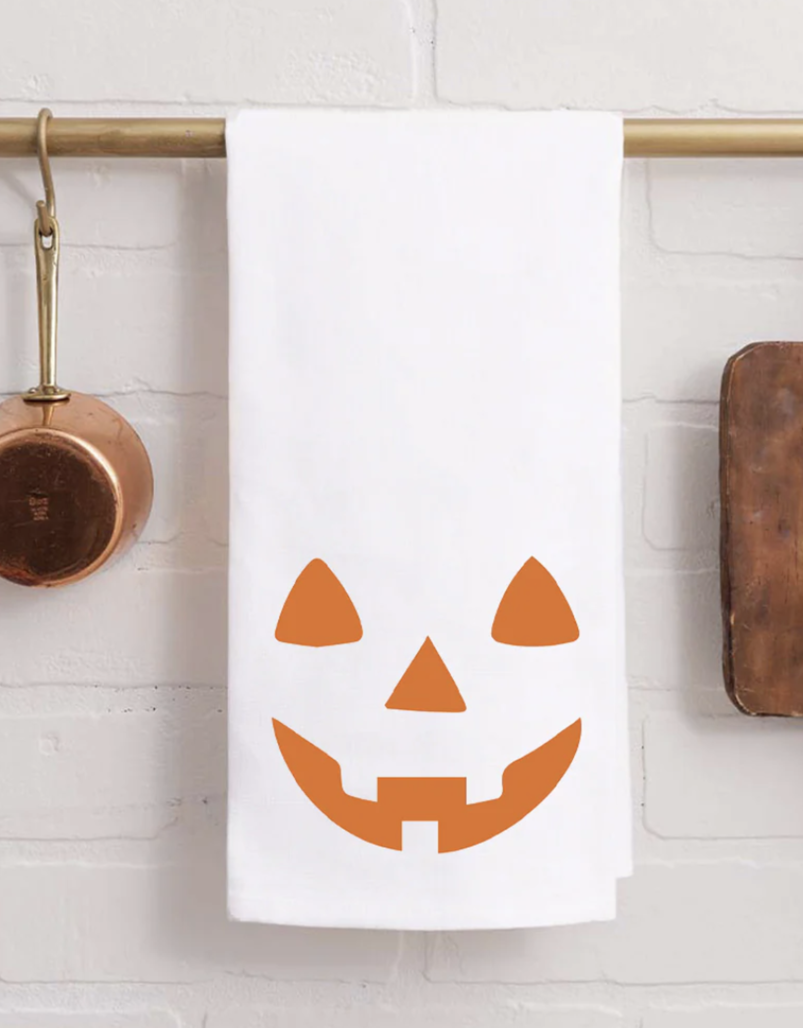 Rustic Marlin Tea Towel Jack-o-Lantern