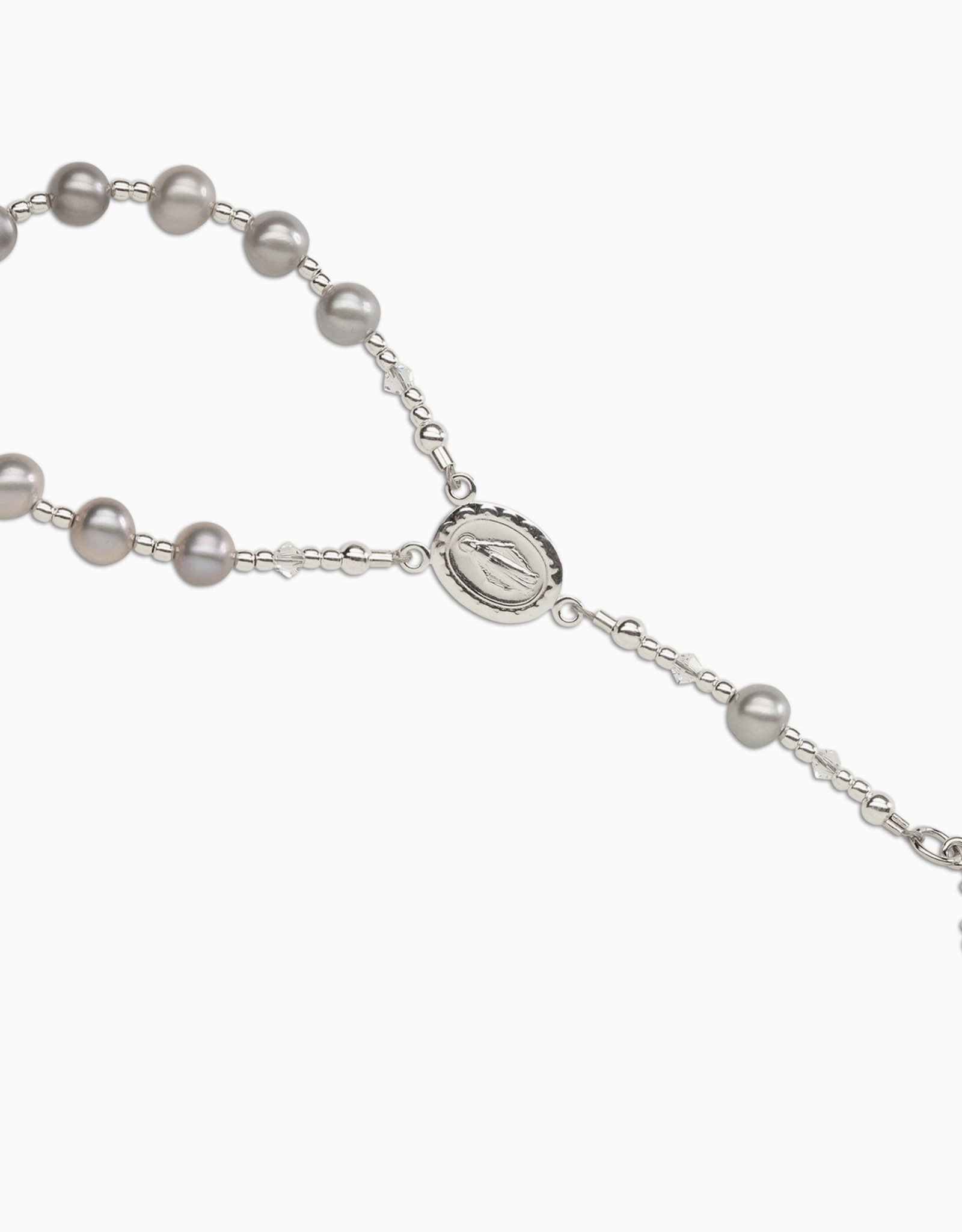 Cherished Moments Baby Rosary Grey