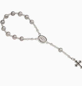 Cherished Moments Baby Rosary Grey