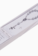 Cherished Moments Baby Rosary Grey