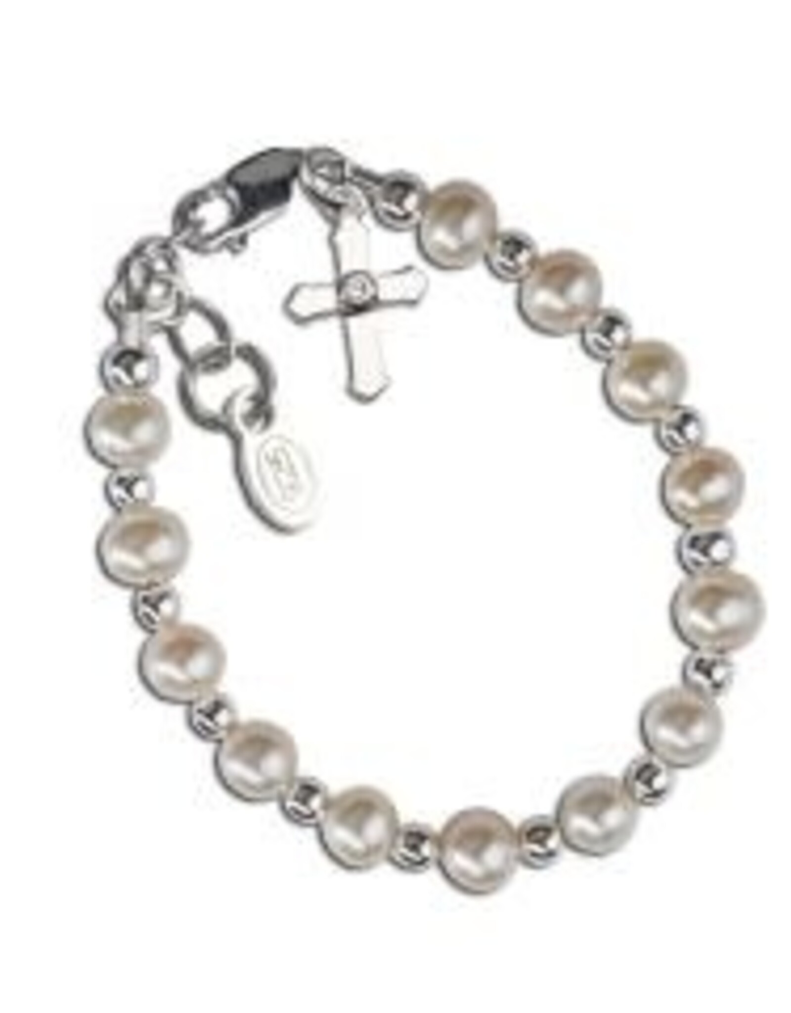 Cherished Moments Kaitlyn Sterling Cross Bracelet 1-5yr