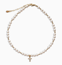 Cherished Moments First Communion Cross Necklace 14K Gold Plated