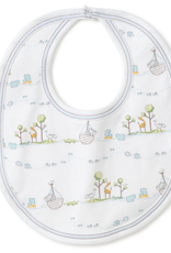 Kissy Kissy Noah's Print Bib Blue
