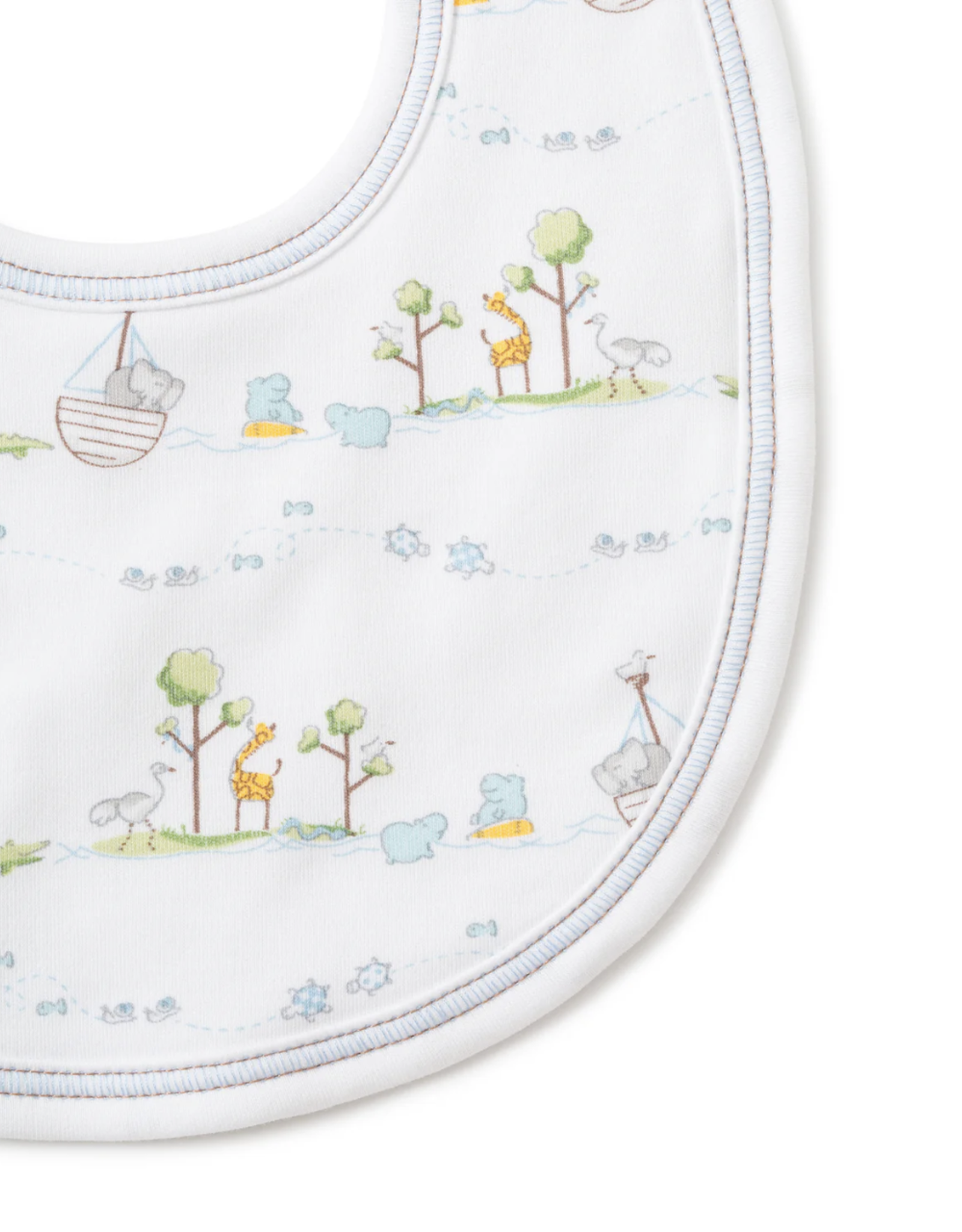 Kissy Kissy Noah's Print Bib Blue