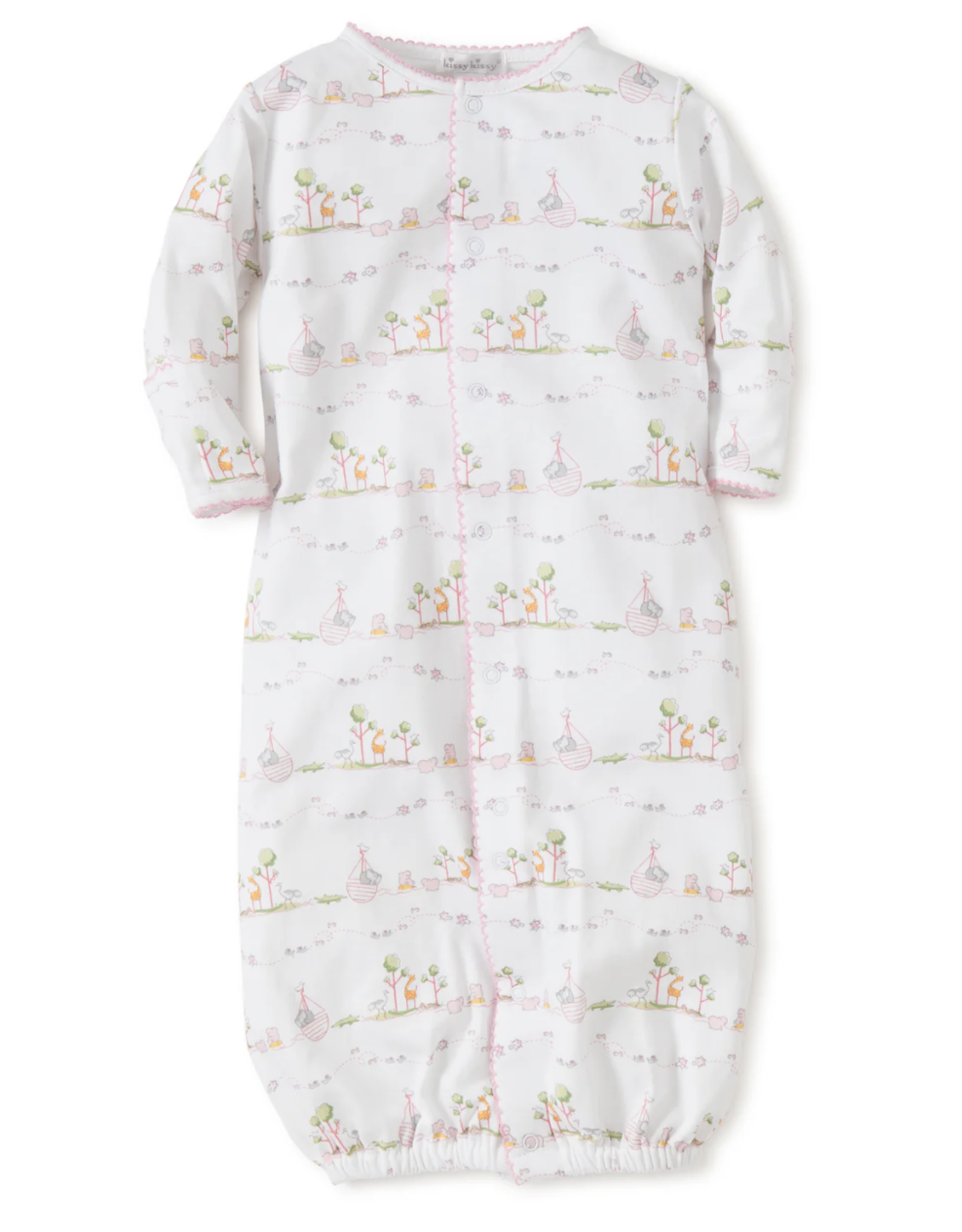 Kissy Kissy Convertible Gown Noah's Print Pink