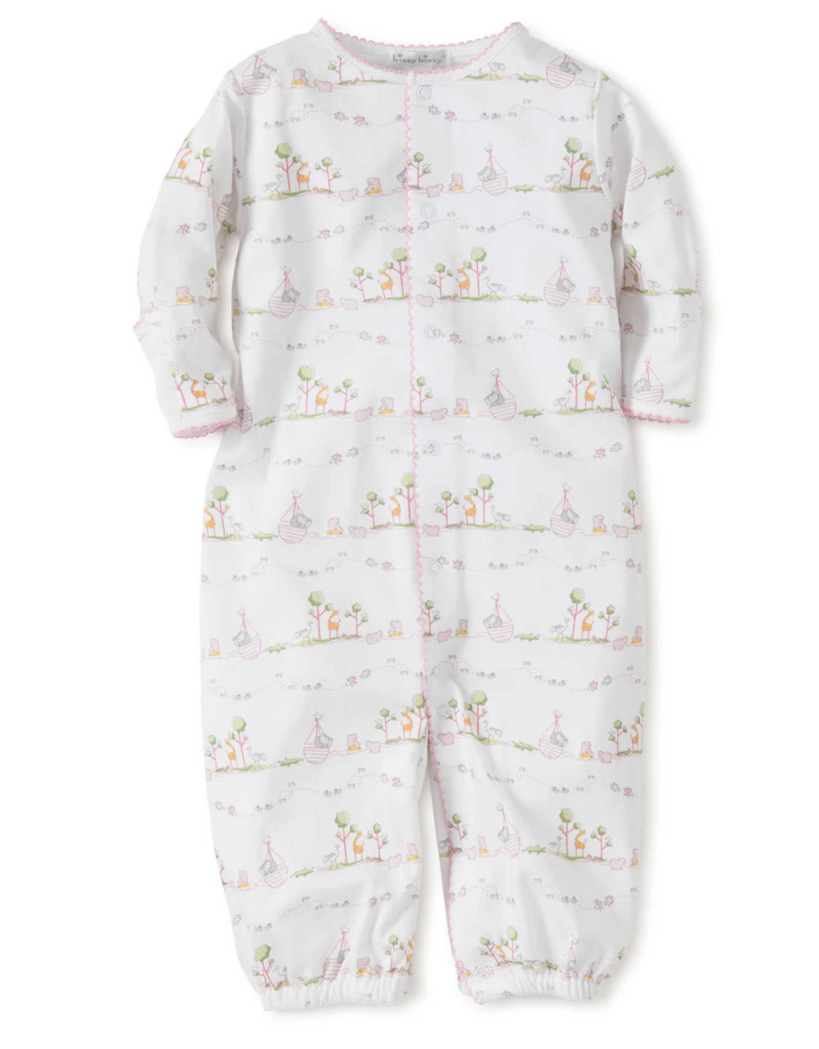 Kissy Kissy Convertible Gown Noah's Print Pink