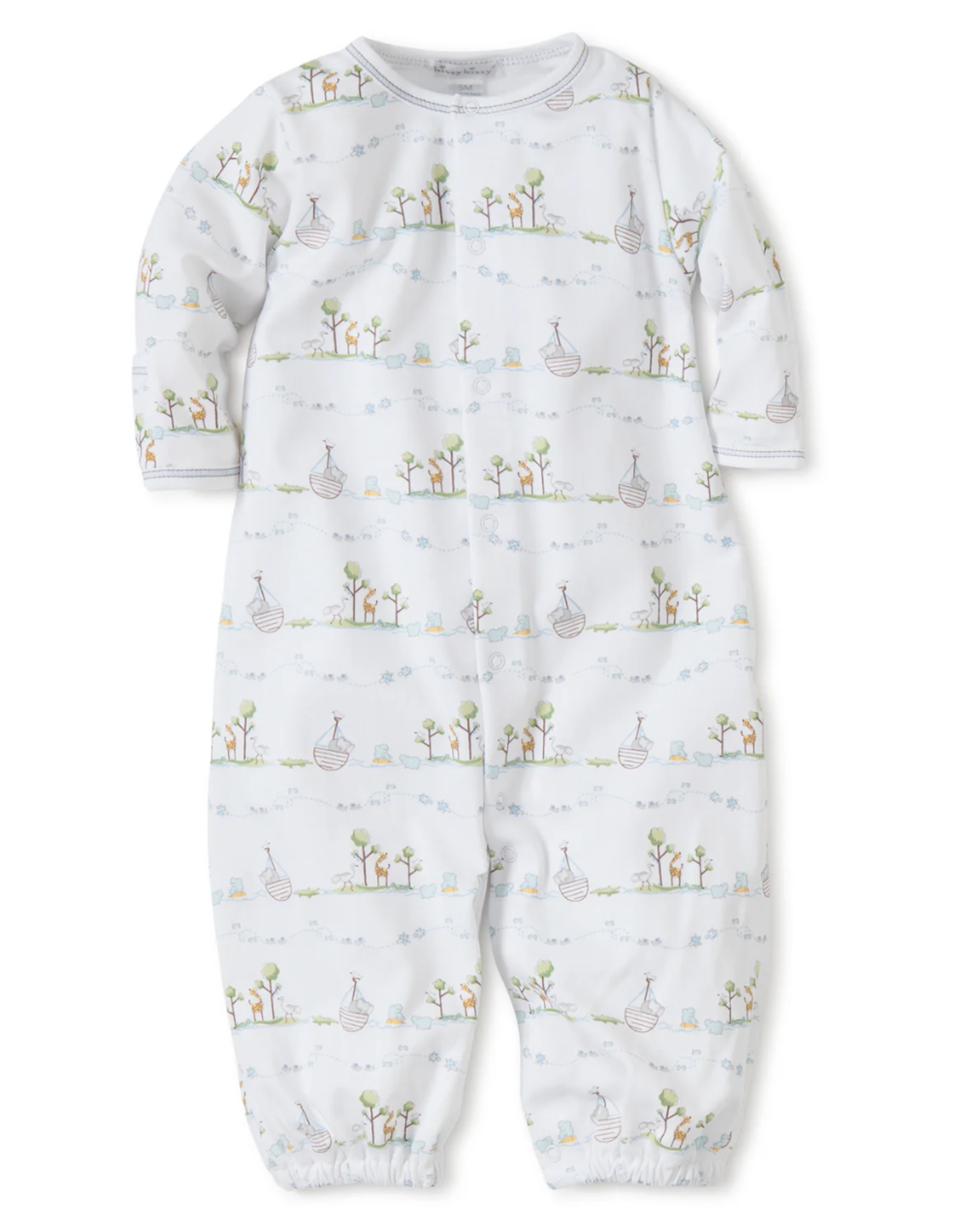 Kissy Kissy Convertible Gown Noah's Print Blue