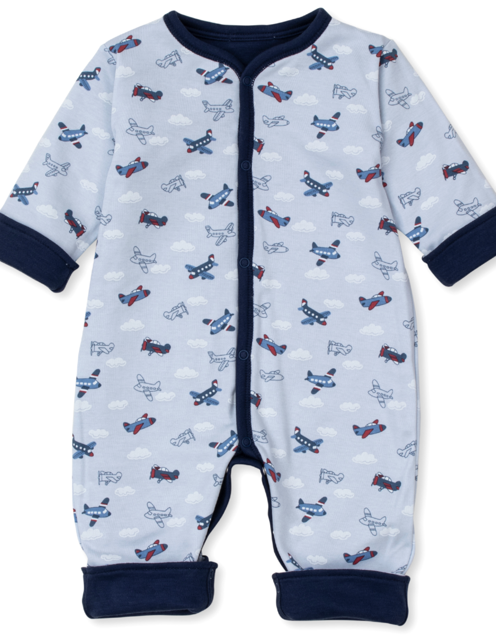 Kissy Kissy Playsuit Reversible Sky-High Planes