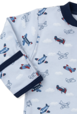 Kissy Kissy Footie w/zip Sky-High Planes