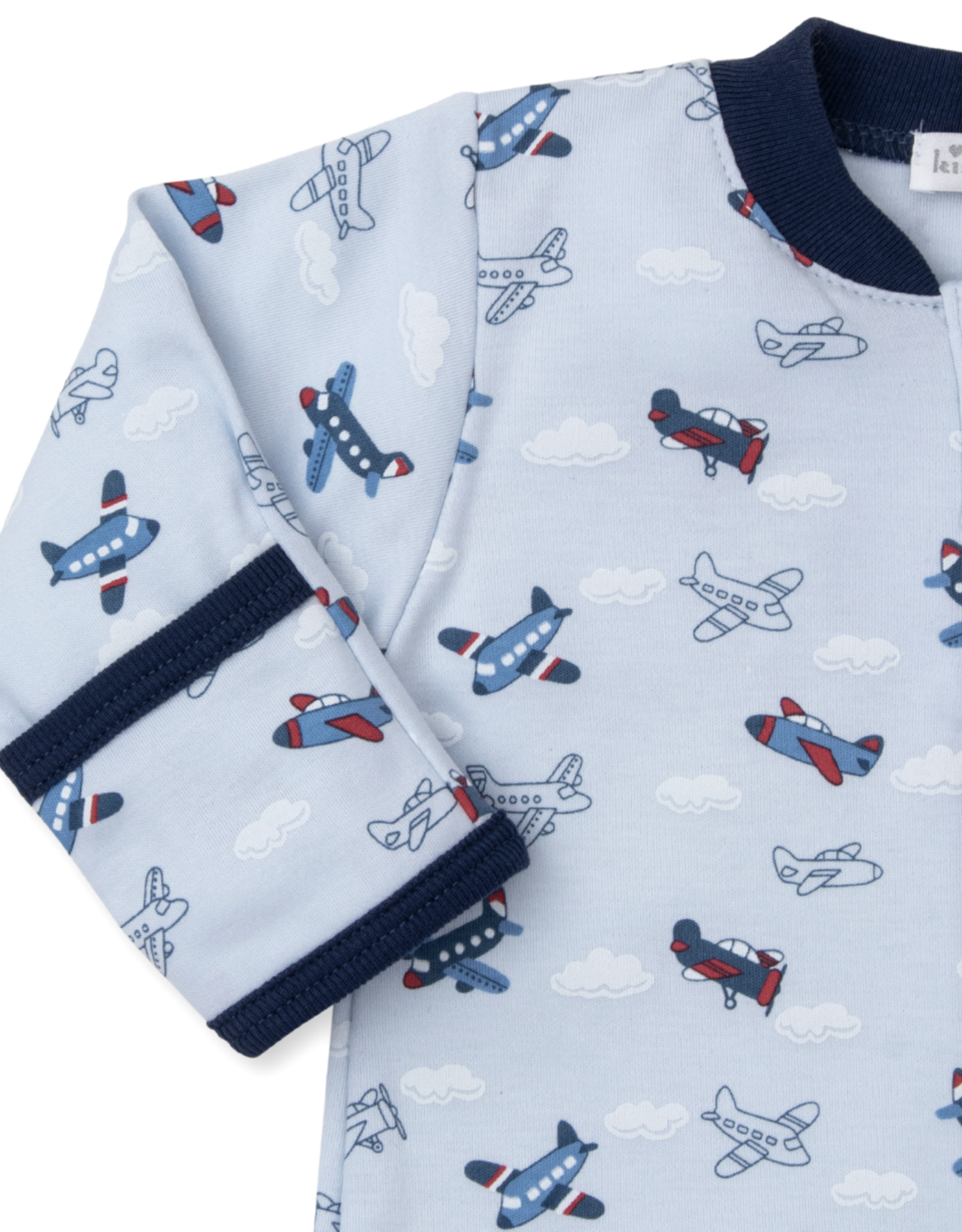Kissy Kissy Footie w/zip Sky-High Planes