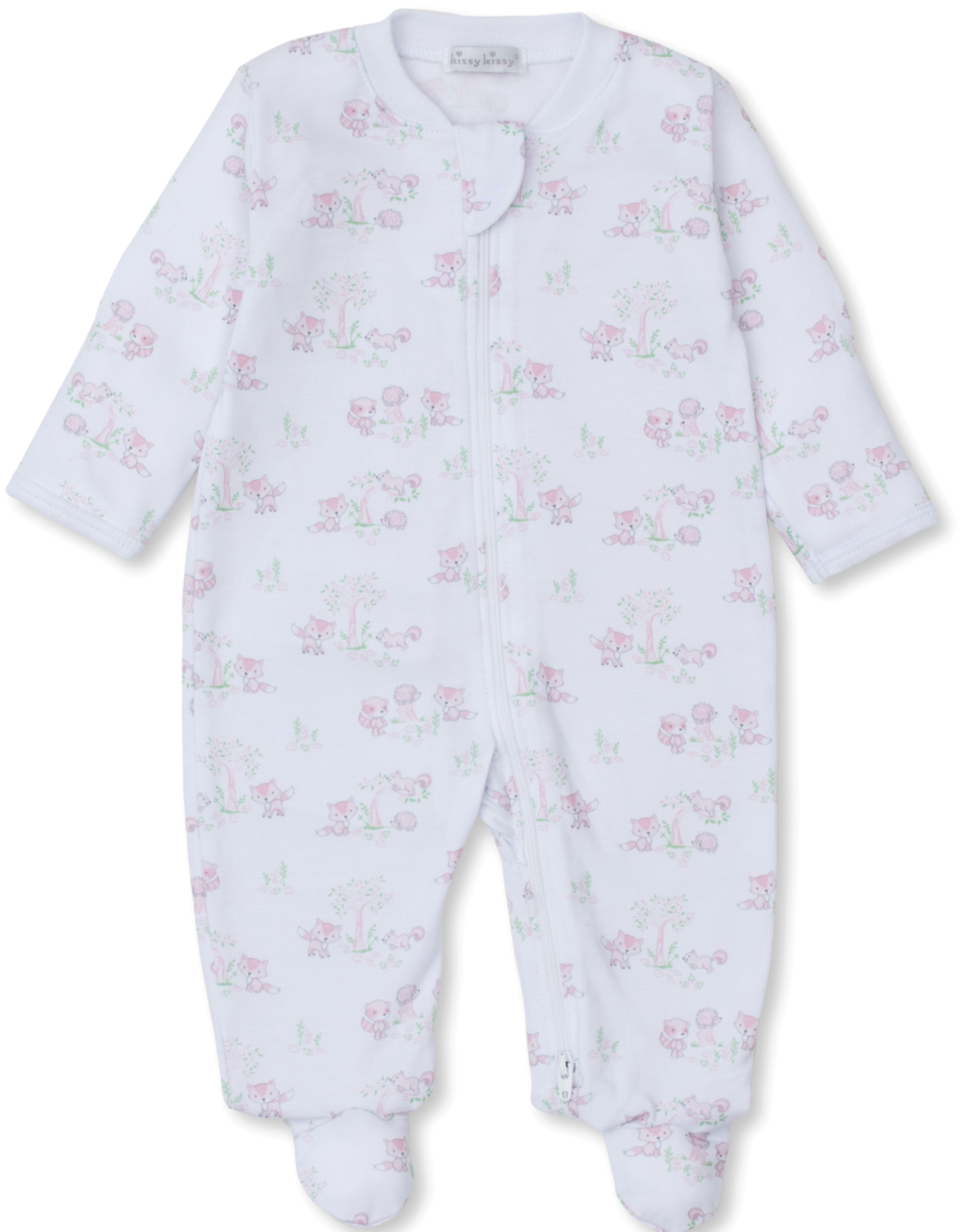 Kissy Kissy Footie w/zip Forest Fun