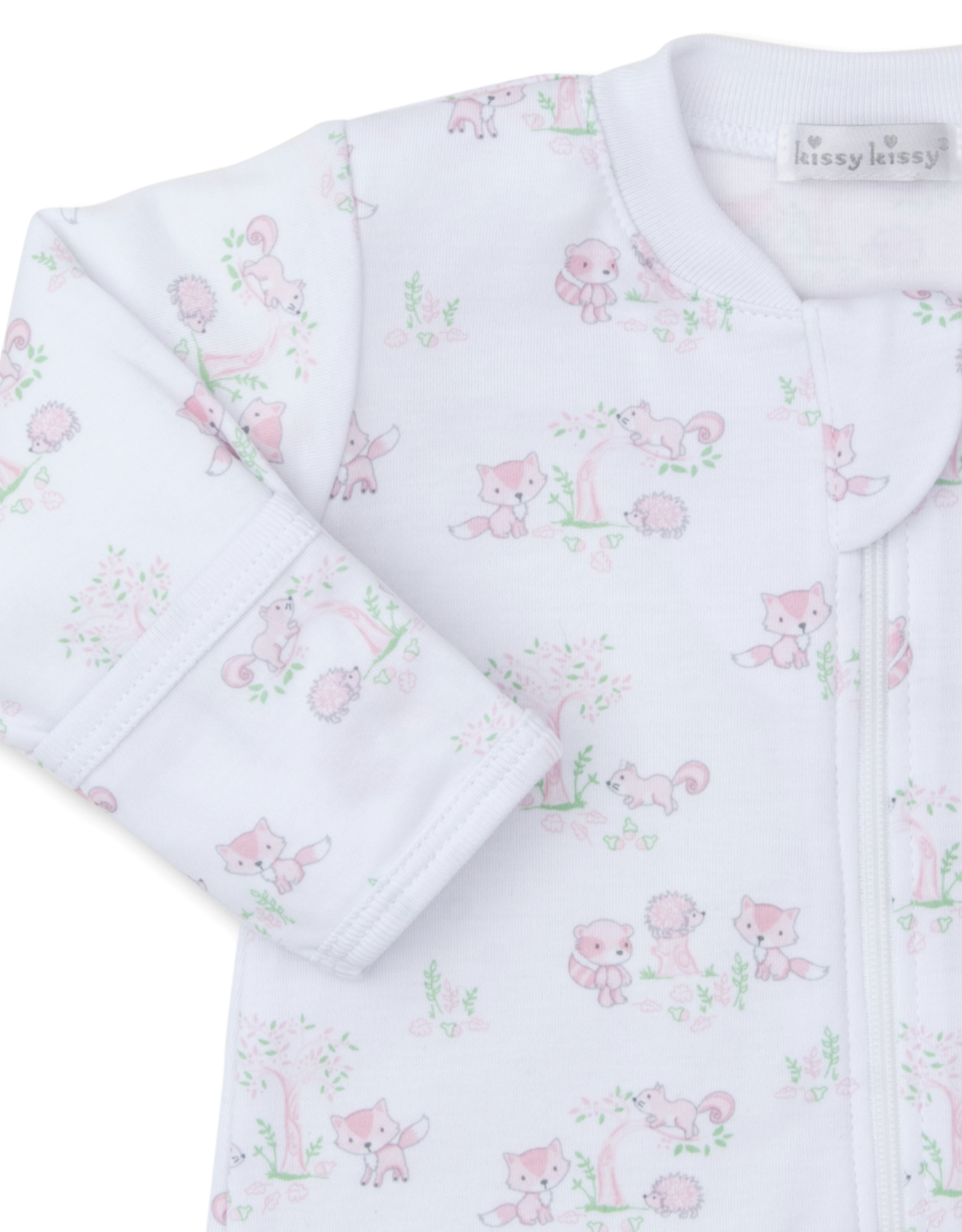 Kissy Kissy Footie w/zip Forest Fun