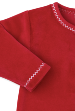 Kissy Kissy Velour Footie First Christmas