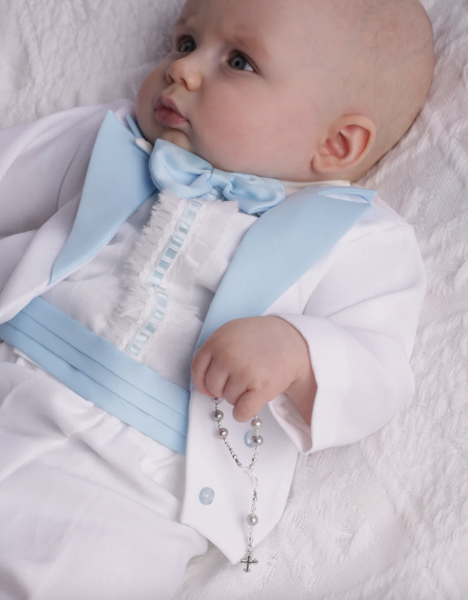 Cherished Moments Baby Rosary Grey