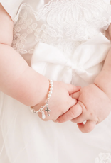 Cherished Moments Olivia Silver Cross Bracelet Small 0-12m