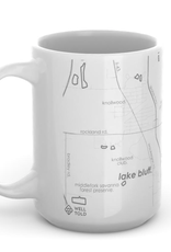 Well Told Lake Bluff Map Ceramic Mug