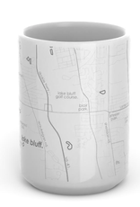 Well Told Lake Bluff Map Ceramic Mug
