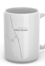 Well Told Lake Forest Map Ceramic Mug