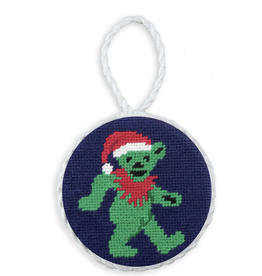 Smather's & Branson Christmas Ornament Dancing Bear Needlepoint