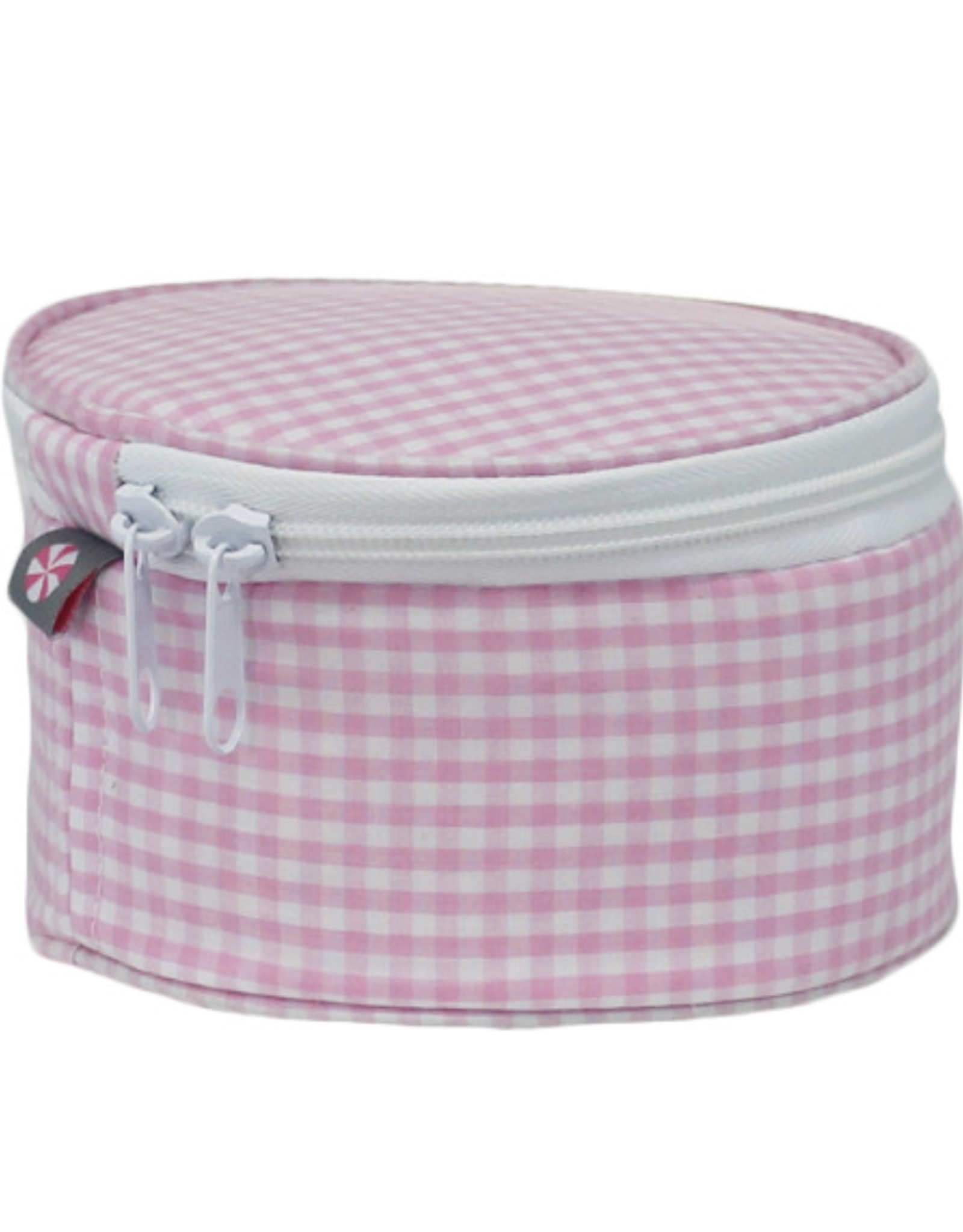 Mint Button Bag Pink Gingham