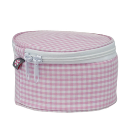 Mint Button Bag Pink Gingham