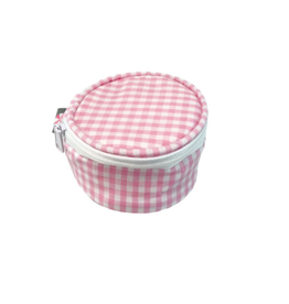Oh Mint Mini Button Bag Pink GIngham xx