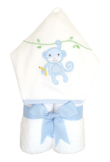 Three Marthas Everykid Towel Blue Monkey