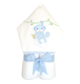 Three Marthas Everykid Towel Blue Monkey