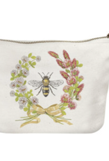 Mary Lake Thompson Bee Clover Wreath Canvas Pouch