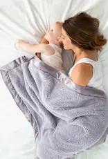 Little Giraffe Chenille Blanket Lavender