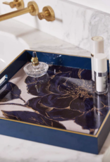 Rockflowerpaper Tray Indigo Garden 15 square"