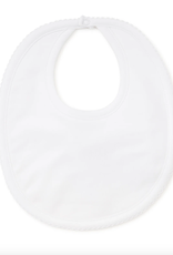 Kissy Kissy Basic Bib White/White Stitching