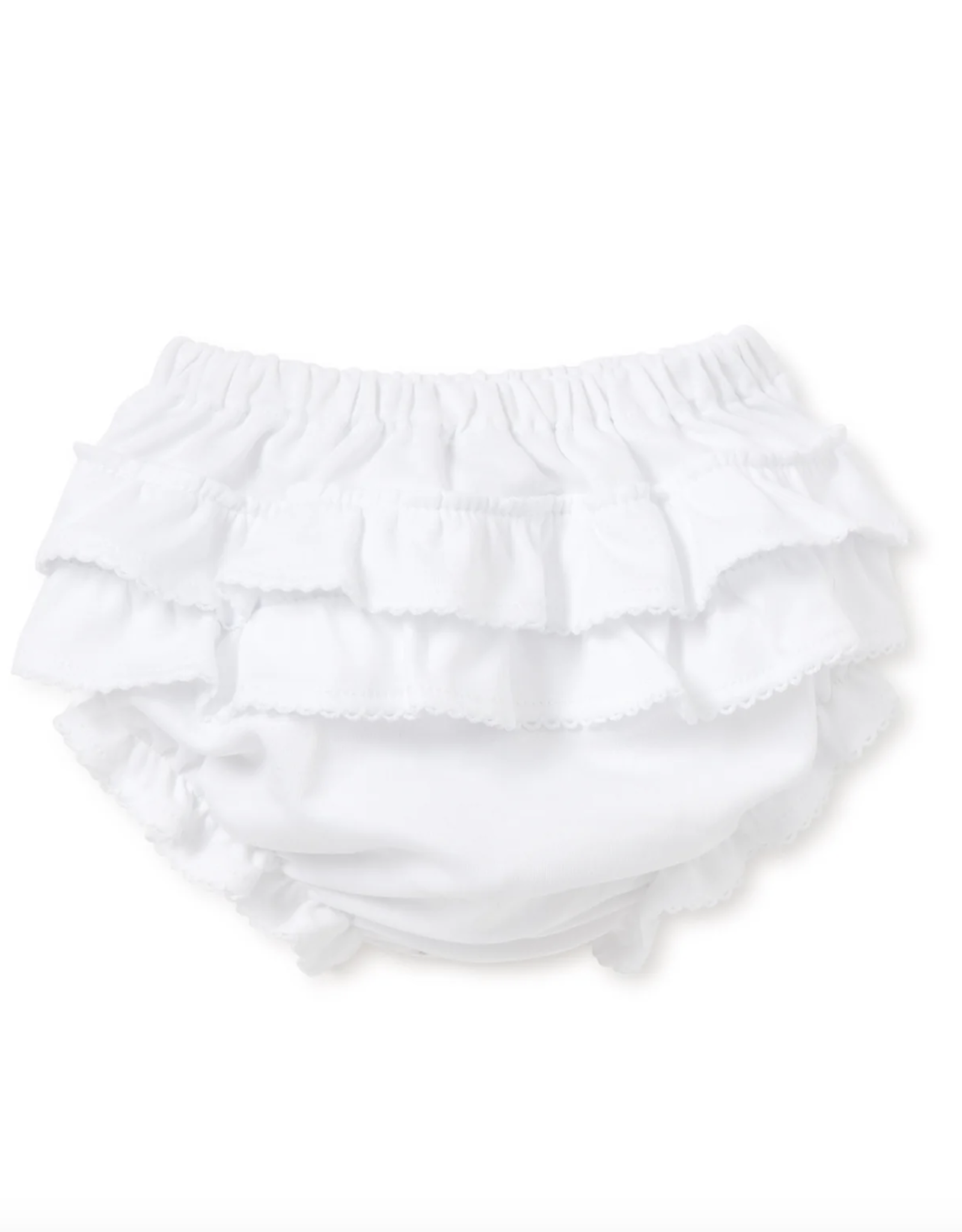 Kissy Kissy White Ruffle Diaper Cover