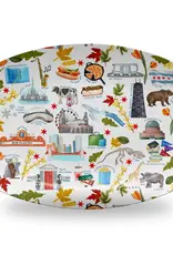 Dishique Chicago Pattern Unbreakable Platter